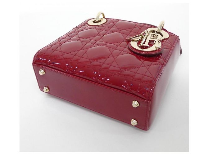 Borsa Christian Dior Lady Mini M0505OWCB Rosso - vista 3