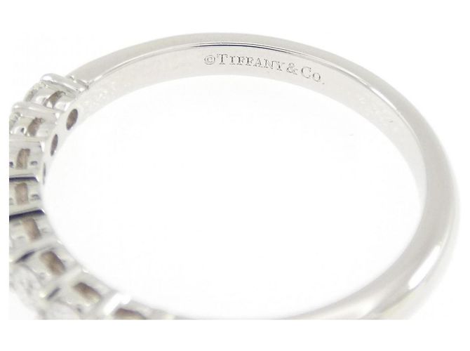 Tiffany & Co Tiffany Bandring aus Platin mit Diamant - Ansicht 4