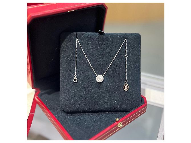 Collana Cartier Diamanti e Oro Bianco 18K Silver hardware - vista 2