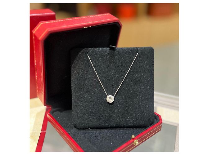 Collana Cartier Diamanti e Oro Bianco 18K Silver hardware - vista 3