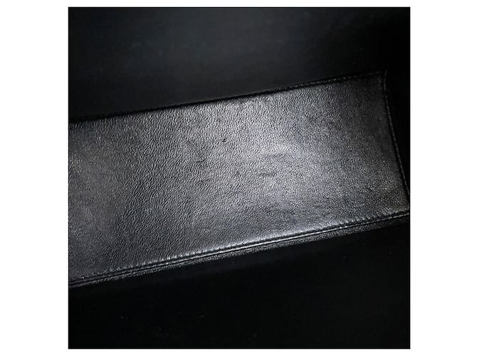 Borsa a mano Chanel nera in vitello grana grossa Nero - vista 11