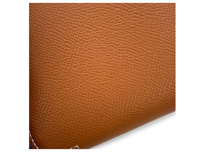 Hermès Cartera Hermes Azap Compact Silk en piel Epsom Gold Dorado - vista 5