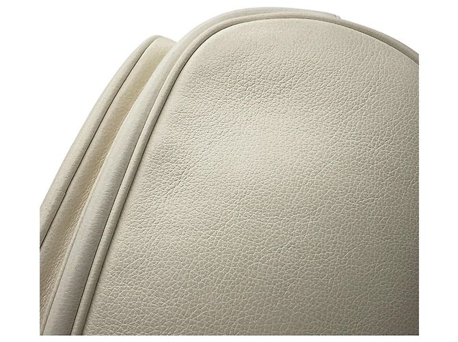 Prada Duet Triangle Lederhandtasche Weiß - Ansicht 8
