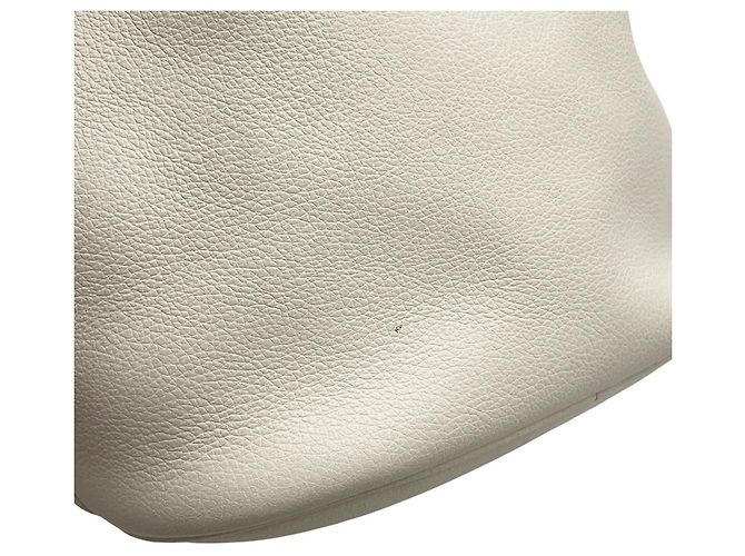 Prada Duet Triangle Lederhandtasche Weiß - Ansicht 9