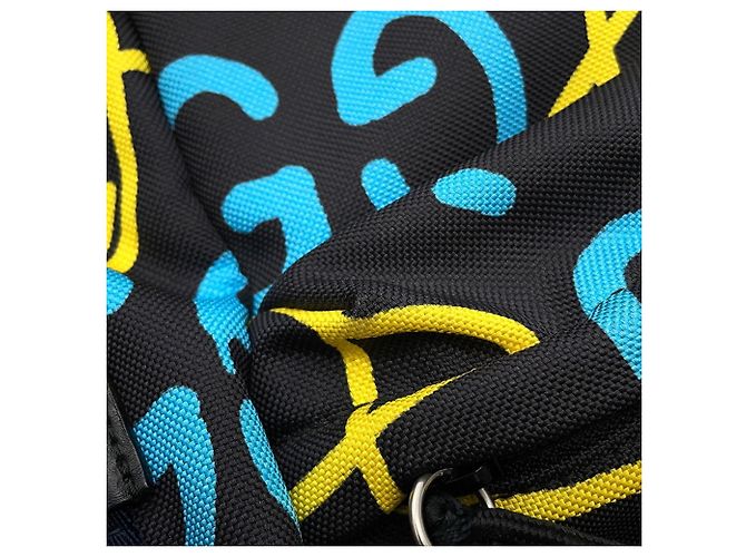 Zaino Gucci Ghost nero in nylon e tela Multicolore - vista 10