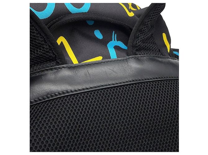 Zaino Gucci Ghost nero in nylon e tela Multicolore - vista 7