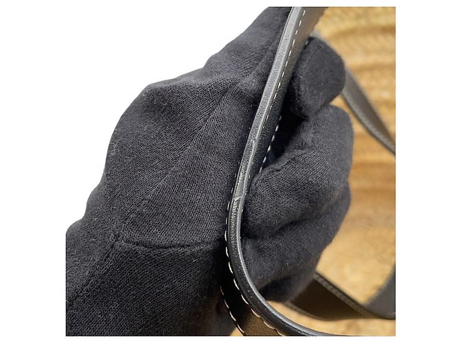 Loewe Anagram Large Raffia Tote Bag Schwarz - Ansicht 10