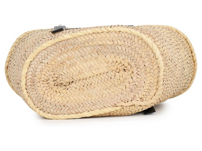 Loewe Anagram Large Raffia Tote Bag Schwarz - Ansicht 3