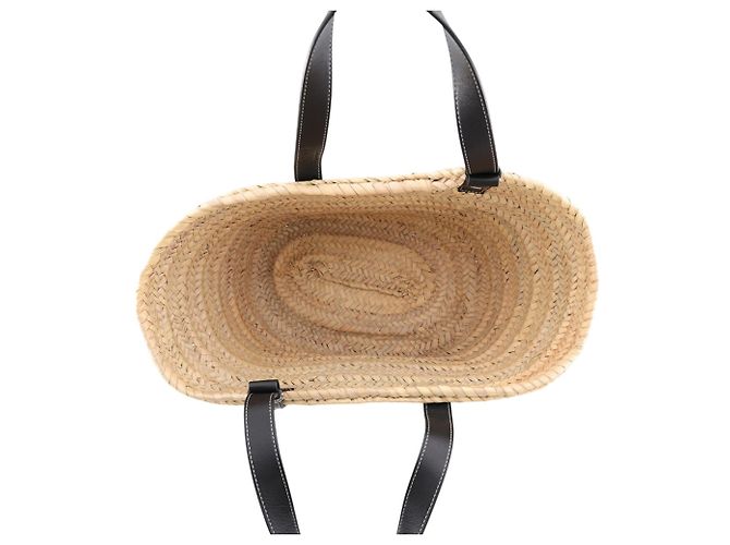 Loewe Anagram Large Raffia Tote Bag Schwarz - Ansicht 5