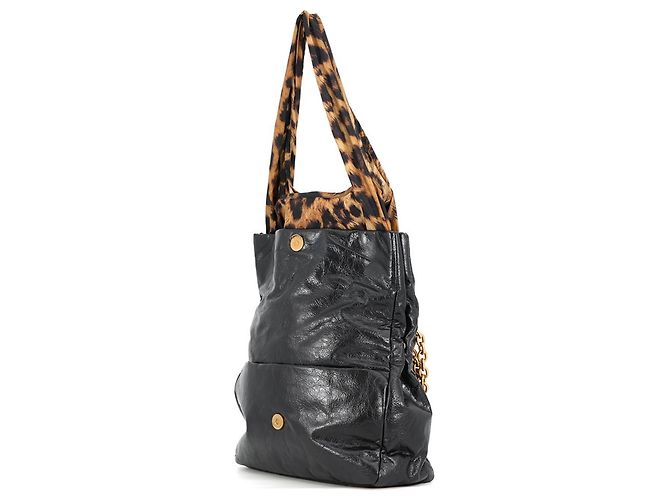 Bolsa de ombro com corrente Balenciaga em preto e castanho Marrom - vista 2