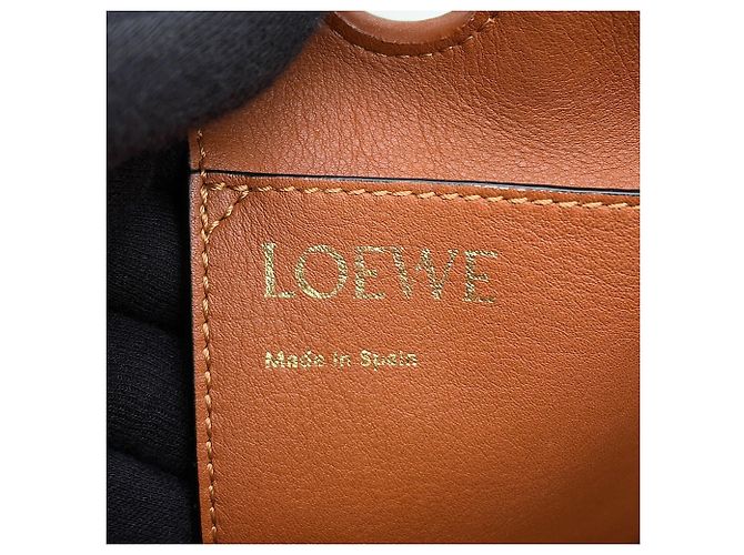 Loewe Anagram Small Shopper aus Canvas und Leder Braun Beige - Ansicht 14