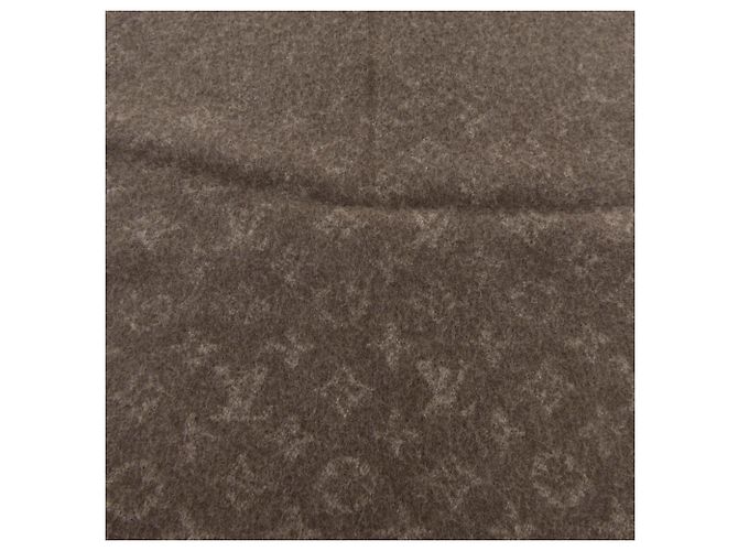 Stole en cachemire Louis Vuitton Monogram Gradient Marron - vue 4