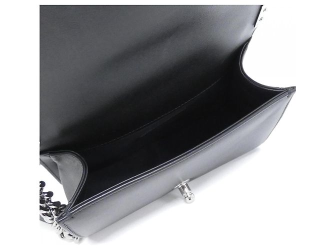 Borsa a tracolla Chanel Boy Line 67085 Nero - vista 6