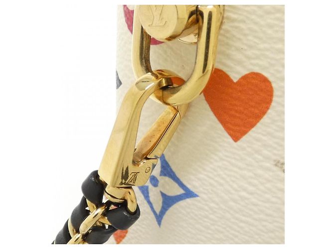 Borsa da mano porta trucchi Louis Vuitton GameOn Monogram Bianco - vista 7
