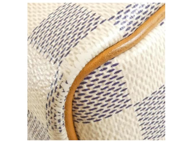 Borsa Boston Louis Vuitton Damier Azur Speedy 25cm Blu - vista 2