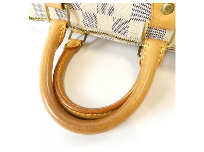 Borsa Boston Louis Vuitton Damier Azur Speedy 25cm Blu - vista 6