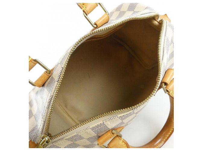 Borsa Boston Louis Vuitton Damier Azur Speedy 25cm Blu - vista 8