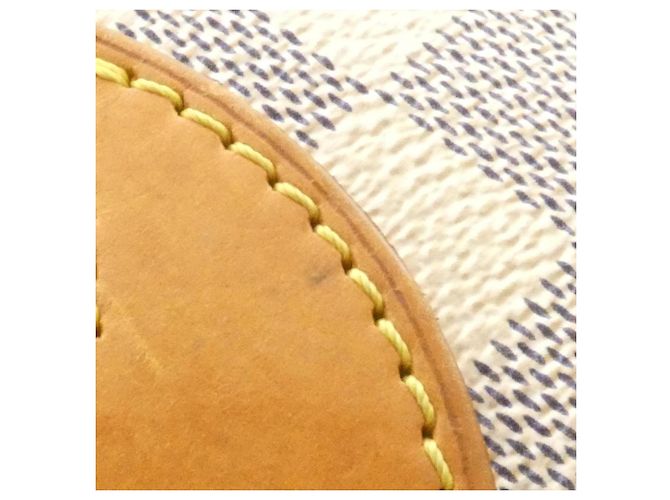 Borsa Louis Vuitton Damier Azur Neverfull MM Blu - vista 3