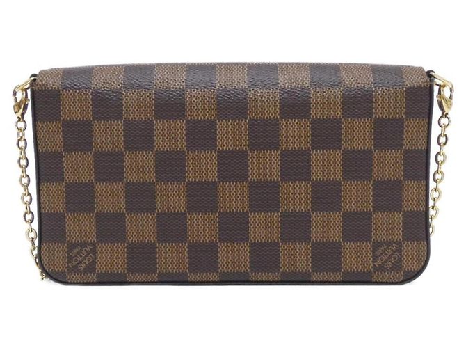 Pochette Félicie Louis Vuitton Damier Pochette Felicie N63032 Borsa a tracolla Damier ebene - vista 2