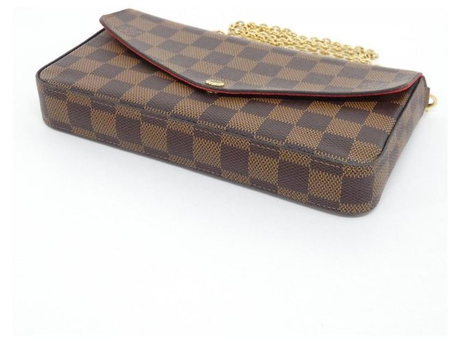 Pochette Félicie Louis Vuitton Damier Pochette Felicie N63032 Borsa a tracolla Damier ebene - vista 3