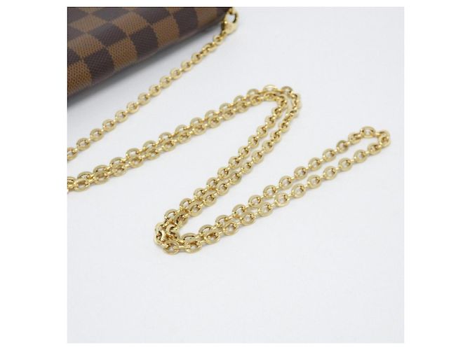 Pochette Félicie Louis Vuitton Damier Pochette Felicie N63032 Borsa a tracolla Damier ebene - vista 4