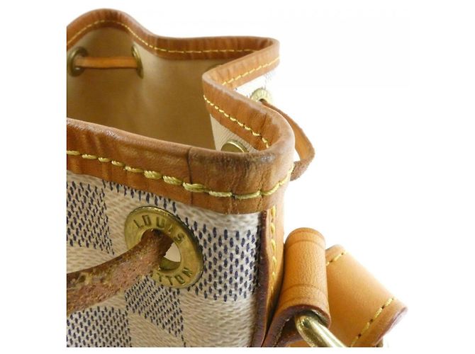 Borsa a tracolla Louis Vuitton Damier Azur Noe BB Blu - vista 6