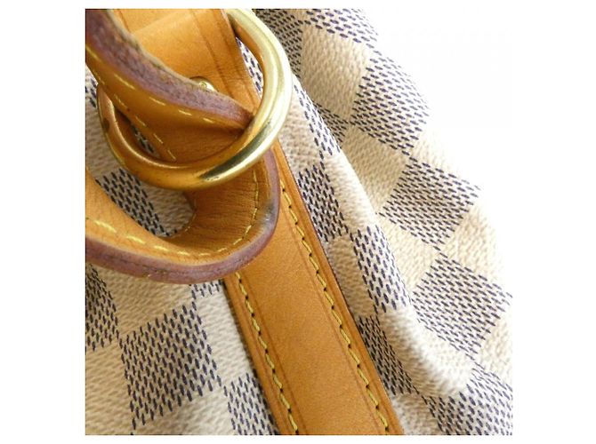 Borsa a tracolla Louis Vuitton Damier Azur Noe BB Blu - vista 7