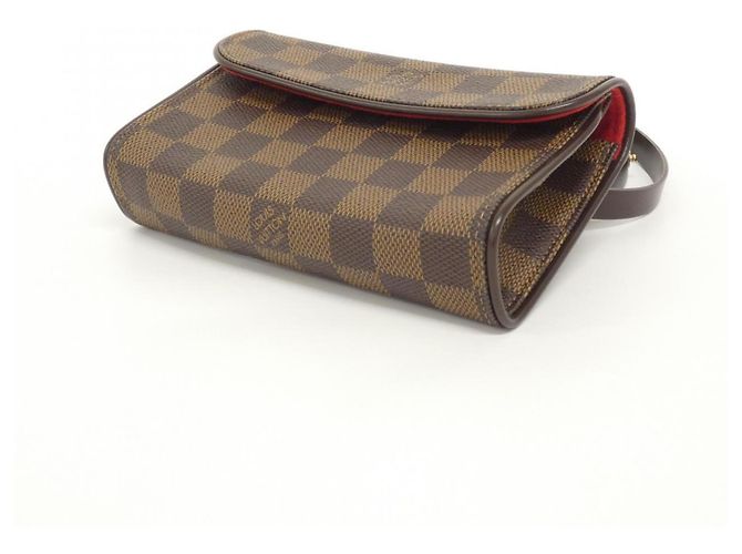 Borsa cintura Louis Vuitton Damier Pochette Florentine XS Damier ebene - vista 3