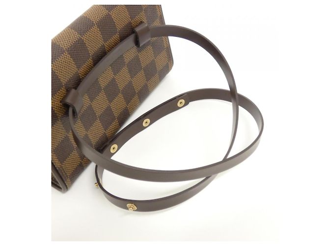 Borsa cintura Louis Vuitton Damier Pochette Florentine XS Damier ebene - vista 4