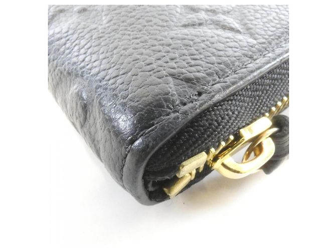 Louis Vuitton Monogram Empreinte Portefeuille Clemence Wallet Nero - vista 3