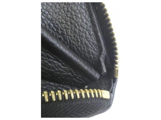 Louis Vuitton Monogram Empreinte Portefeuille Clemence Wallet Nero - vista 5
