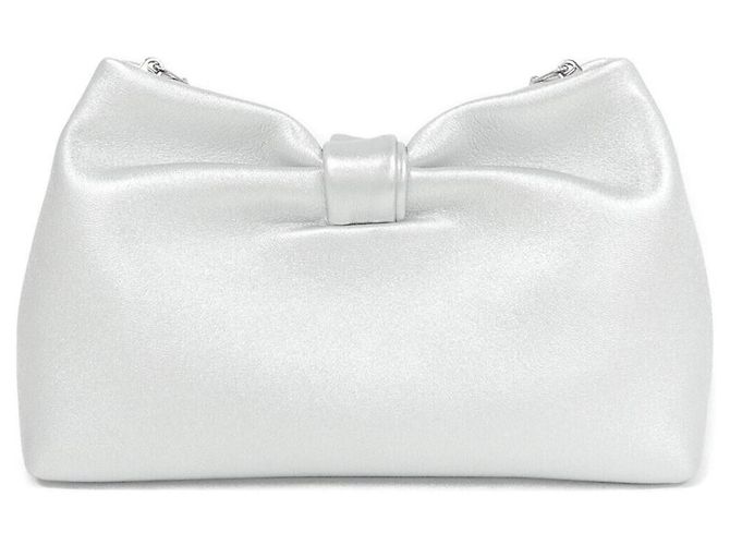 Clutch Christian Dior Bow Small Argento - vista 2