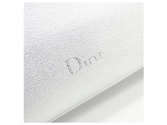 Clutch Christian Dior Bow Small Argento - vista 4
