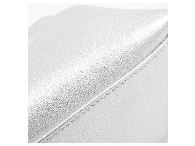 Clutch Christian Dior Bow Small Argento - vista 5