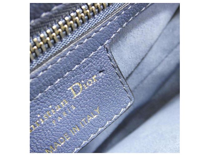 Borsa a tracolla Christian Dior Saddle M0446CCEH Blu - vista 8