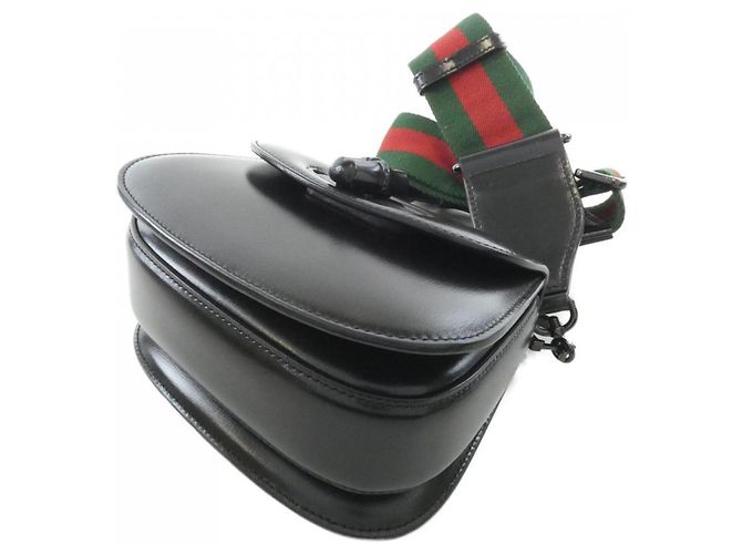 Borsa Gucci Bamboo 1947 Nero - vista 3