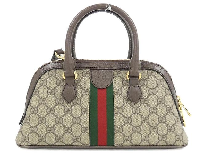 Borsa Gucci Ophidia Marrone Beige - vista 2