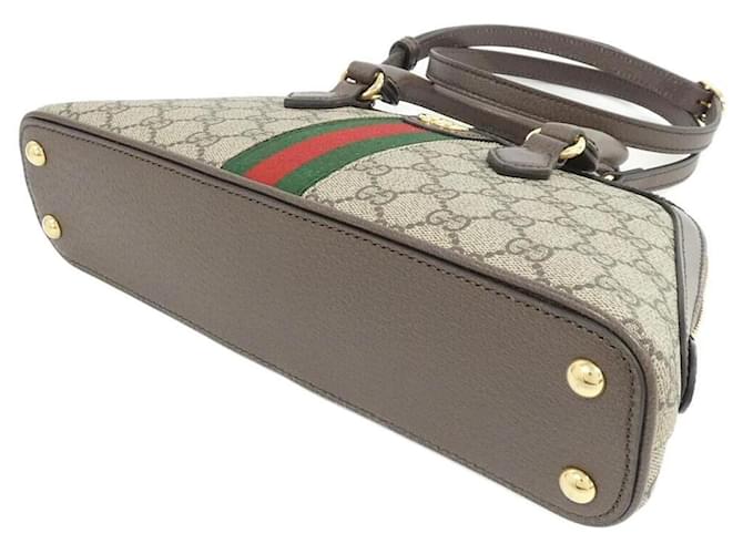 Borsa Gucci Ophidia Marrone Beige - vista 3