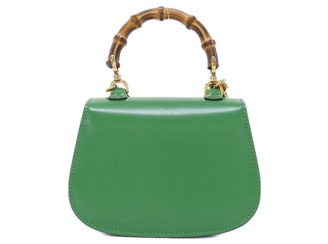 Borsa Gucci Bamboo 1947 Verde - vista 2