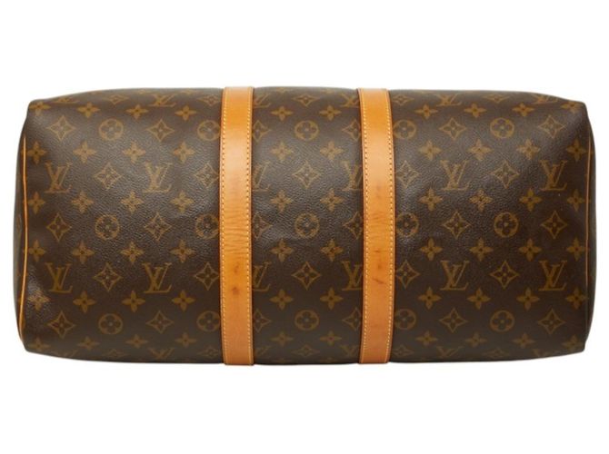 Borsa Boston Louis Vuitton Monogram Keepall 45 Marrone Monogramma - vista 3