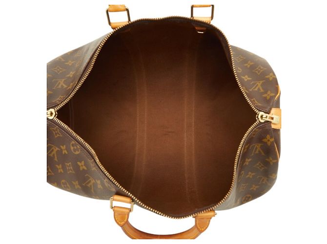 Borsa Boston Louis Vuitton Monogram Keepall 45 Marrone Monogramma - vista 8