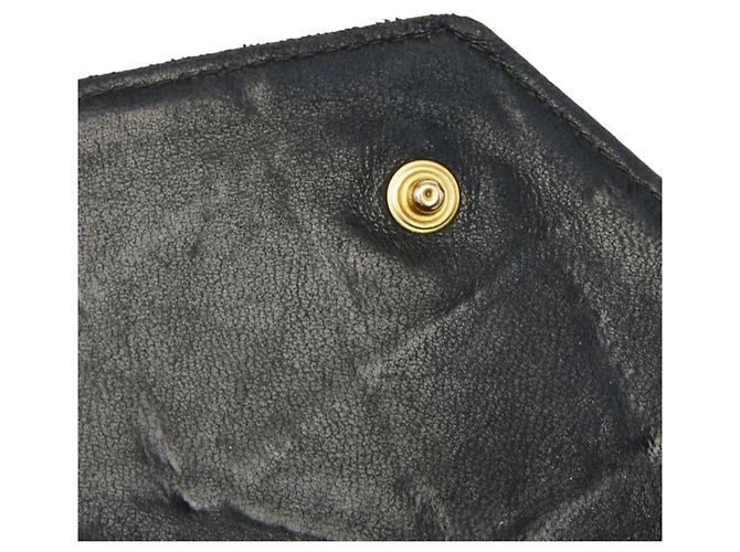 Chanel Coco Mark Bicolore Bi-fold Wallet Black - view 7