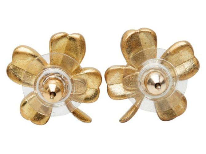 Orecchini a lobo Chanel Coco Mark Clover D'oro - vista 3
