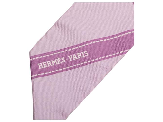 Twilly BOLDUC Hermès in seta viola Porpora - vista 2