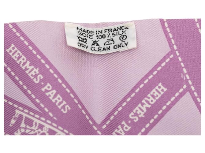 Twilly BOLDUC Hermès in seta viola Porpora - vista 4