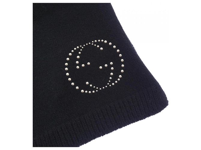 Stola in cashmere nera Gucci Nero - vista 2