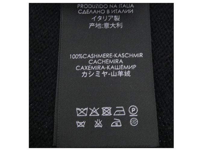 Stola in cashmere nera Gucci Nero - vista 3