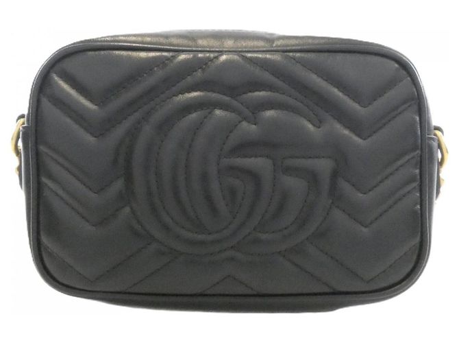Borsa a tracolla Gucci GG Marmont Nero - vista 2