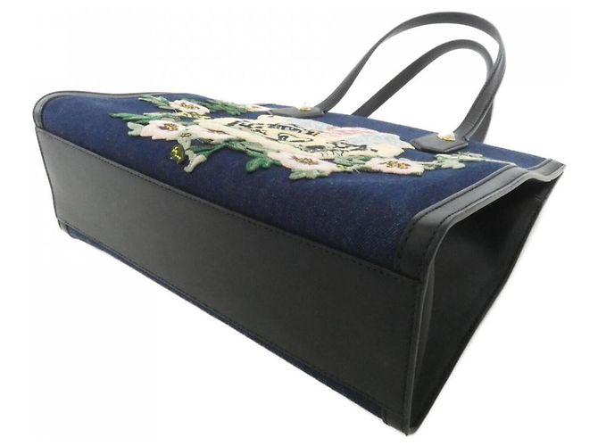 Borsa Gucci 456545 K7YAG Nero Blu - vista 3