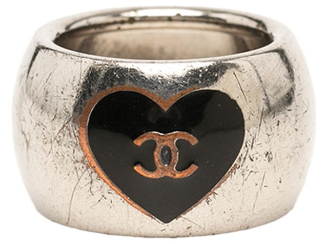 Chanel Coco Mark Ring aus silberfarbenem Metall - Ansicht 3